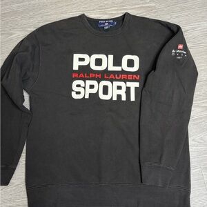 Vintage Polo Sport Ralph Lauren Sweatshirt 1997 Du Maurier Open Sz M Mens Rare